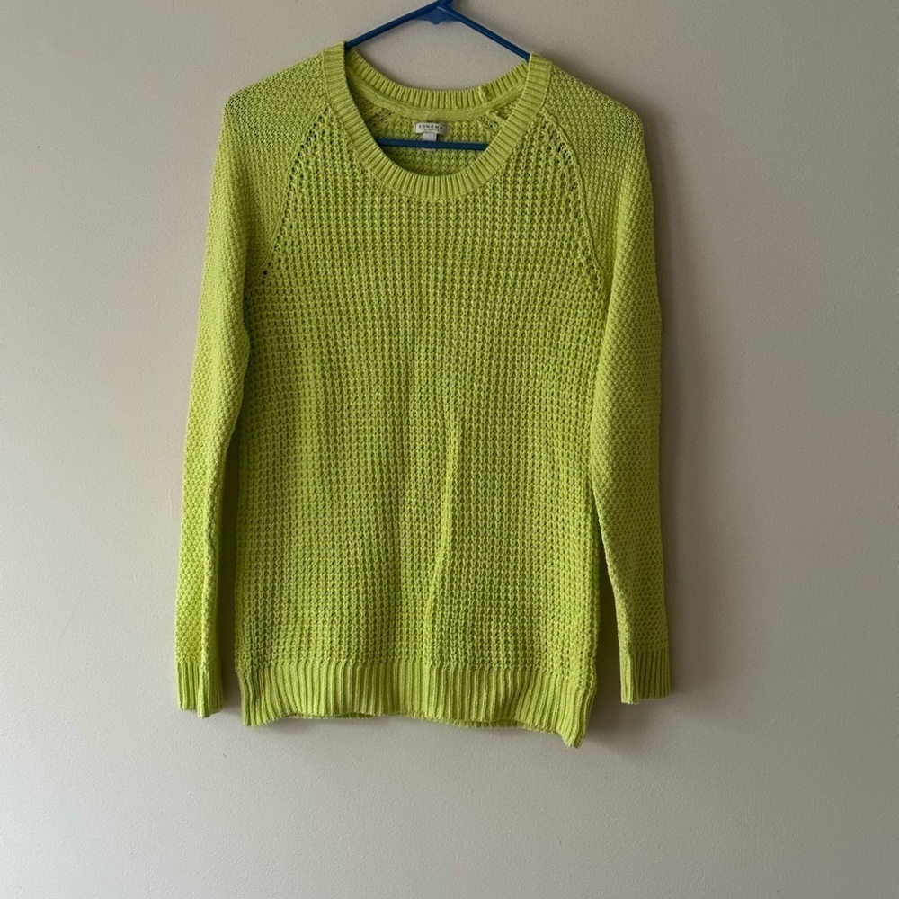 Sonoma Lime Green Knitted Sweater Size XS
